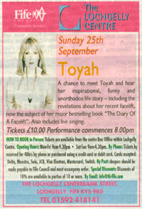[ An Audience With Toyah - press ad ]