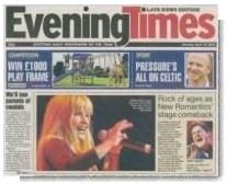 Glasgow Evening Times - 29th April 2002