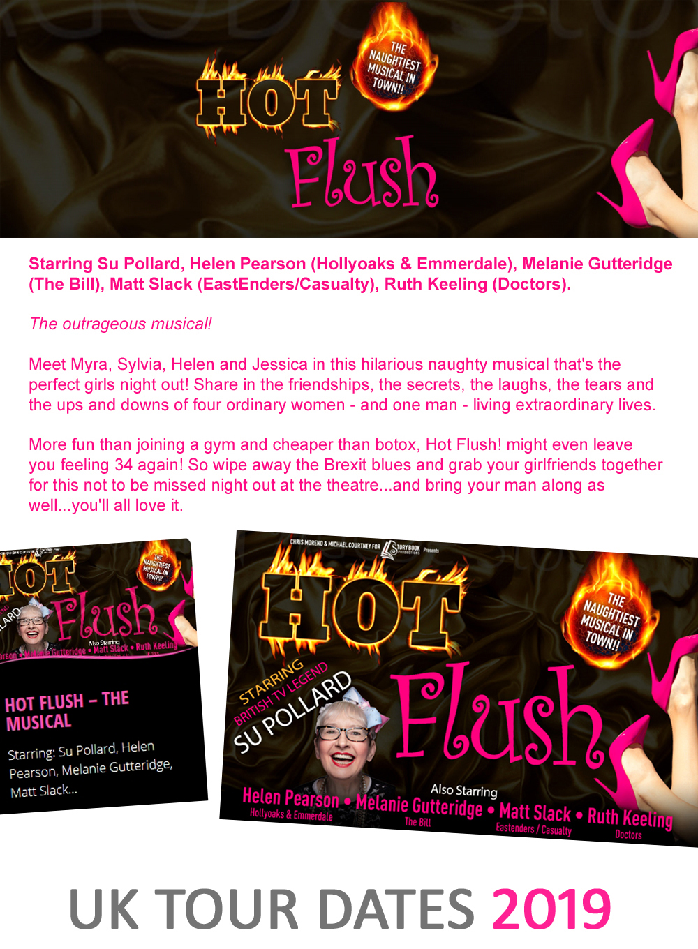 Su Online Hot Flush The Musical 2019 UK Tour
